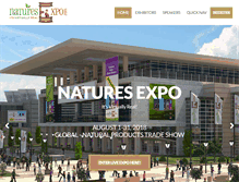 Tablet Screenshot of naturesexpo.com